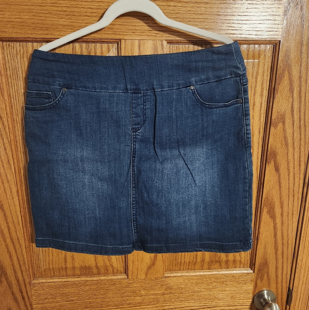 Dark Blue Denim Skort